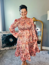 Flouncy Satin Tiered Dress