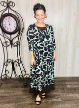 Prints & Buttons to Love Dress-Giraffe