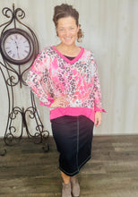 Pink & Leopard Casual Top