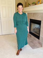 Adorable Lounge Dress-Hunter Green