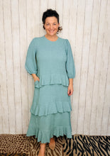 Ruffles & Luxury Dress-Sea Green
