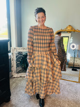 Georgia Plaid Dress- Tan or Red Plaid