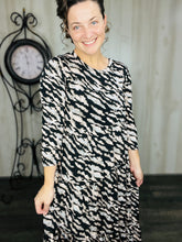 Tonya Marie Tiered Dress-Tiger Print