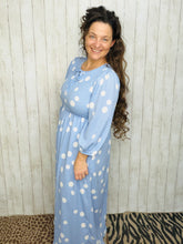 Kayla Blue Dot Dress