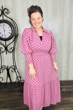 Vintage & Polkadot Dress- Blue or Mauve