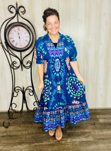 Melissa Mixed Print Dress- Pink Mix or Navy Mix
