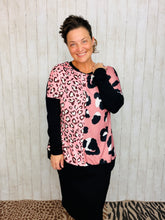 Baby Pink & Leopard Top