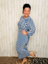 Amy Blue Polkadot Bodre Pencil Skirt-Regular & Plus