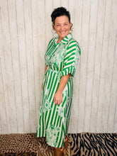 Spring Green Floral Dress