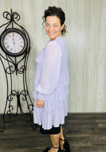 Georgia Lavender Ruffle Tunic