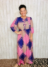 Missy Purple & Pink Patchwork Dress