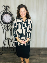 Valarie Black & Taupe Top