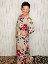 Michella High Low Dress-Mauve Floral