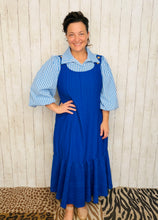 Baby Blue Gingham Collared Shirt