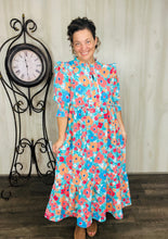 Juliet Teal & Floral Dress