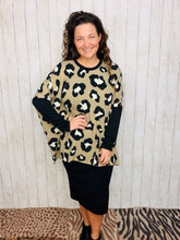 Taupe & Leopard Poncho/Tunic Style