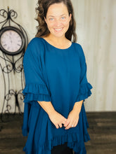 Stacy Woven Solid Blouse-Navy & Black