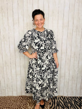 Power On The Day Dress-Black & White Class