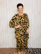 Candice Three Ruffle Dress- Leopard