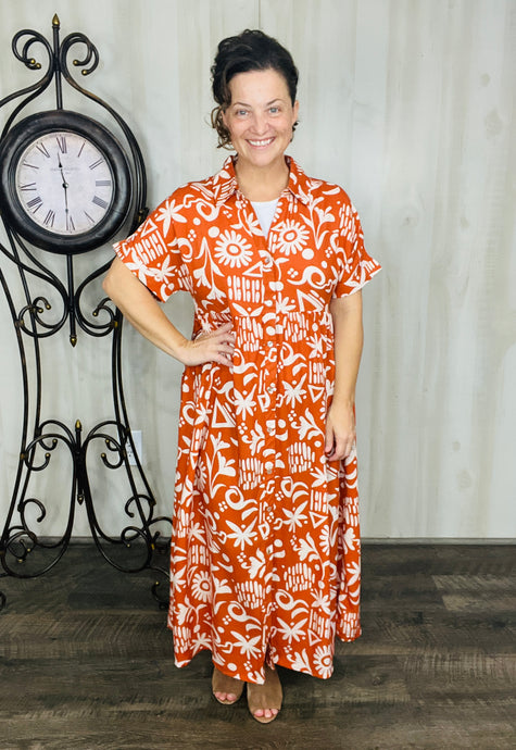 Boho Summer Vibes Dress- Sunset