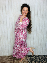 Janice Mauve Swirl Dress