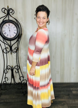 Tonya Tiered Dress- Fall Ombre