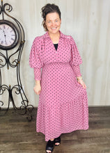 Vintage & Polkadot Dress- Blue or Mauve