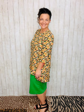 Samantha Ruffle Sleeve & High Low Tunic-Mixed Floral