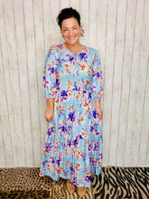 Mallory Light Blue Floral Dress