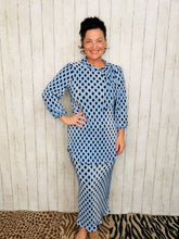 Bethany Bodre Bow Tie Top- Blue Polkadot