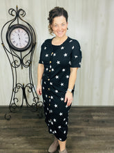 Stars & Buttons Midi Dress