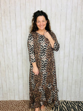 Michella High Low Dress-Classic Leopard