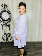 Georgia Lavender Ruffle Tunic