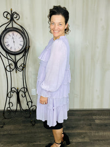 Georgia Lavender Ruffle Tunic