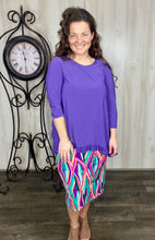 Samantha Ruffle High-Low Tunic-Purple