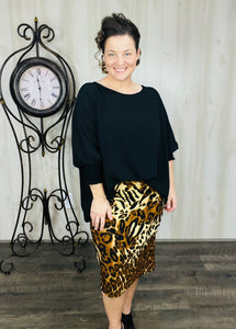 Heather Loose Fit Blouse- Black or Lavender