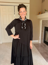 Large Polkadot Scarf-Black or Ivory