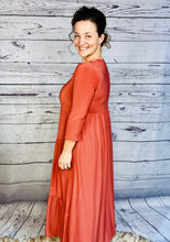 Tonya Marie Tiered Dress- Terra Cotta