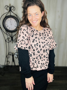 Layered & Cute Leopard Top