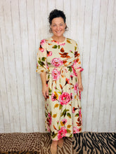 Tessa Beige Floral Dress