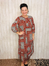 Maddie Patchwork & Leopard Dress