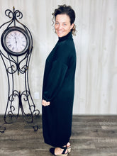 Fabulous Fall Sweatshirt Dress-Black