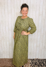 Missy Olive Animal Print Dress