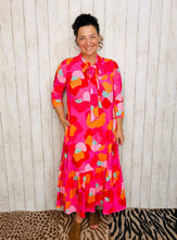 Brenda Bow & Ruffle Pink Dress