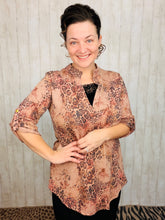 Jessica Floral & Latte Tunic