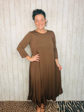Handkerchief Dress- Brown
