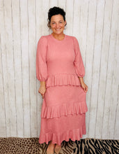 Ruffles & Luxury Dress-Mauve (With Full Slip Included)