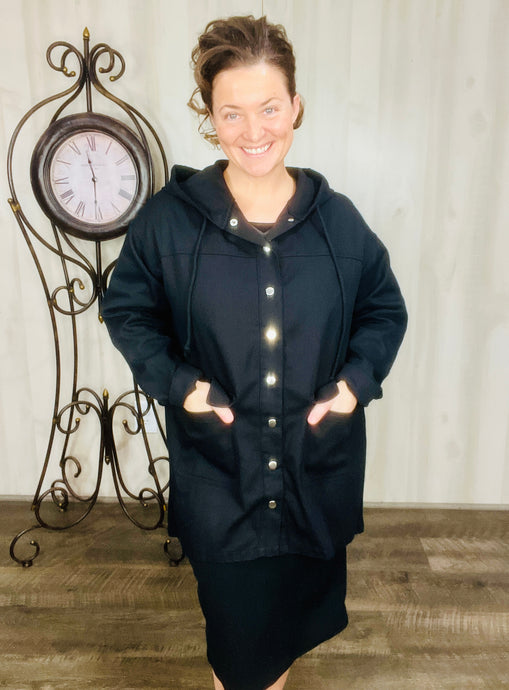 Black Outdoor Denim Jacket