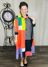 Nina Fashion Blazer- Black/Coral, Pink/Yellow or Green/Pink