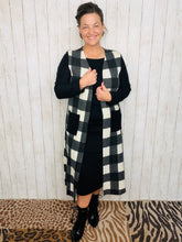 Buffalo Plaid Cardigan (White or Red)